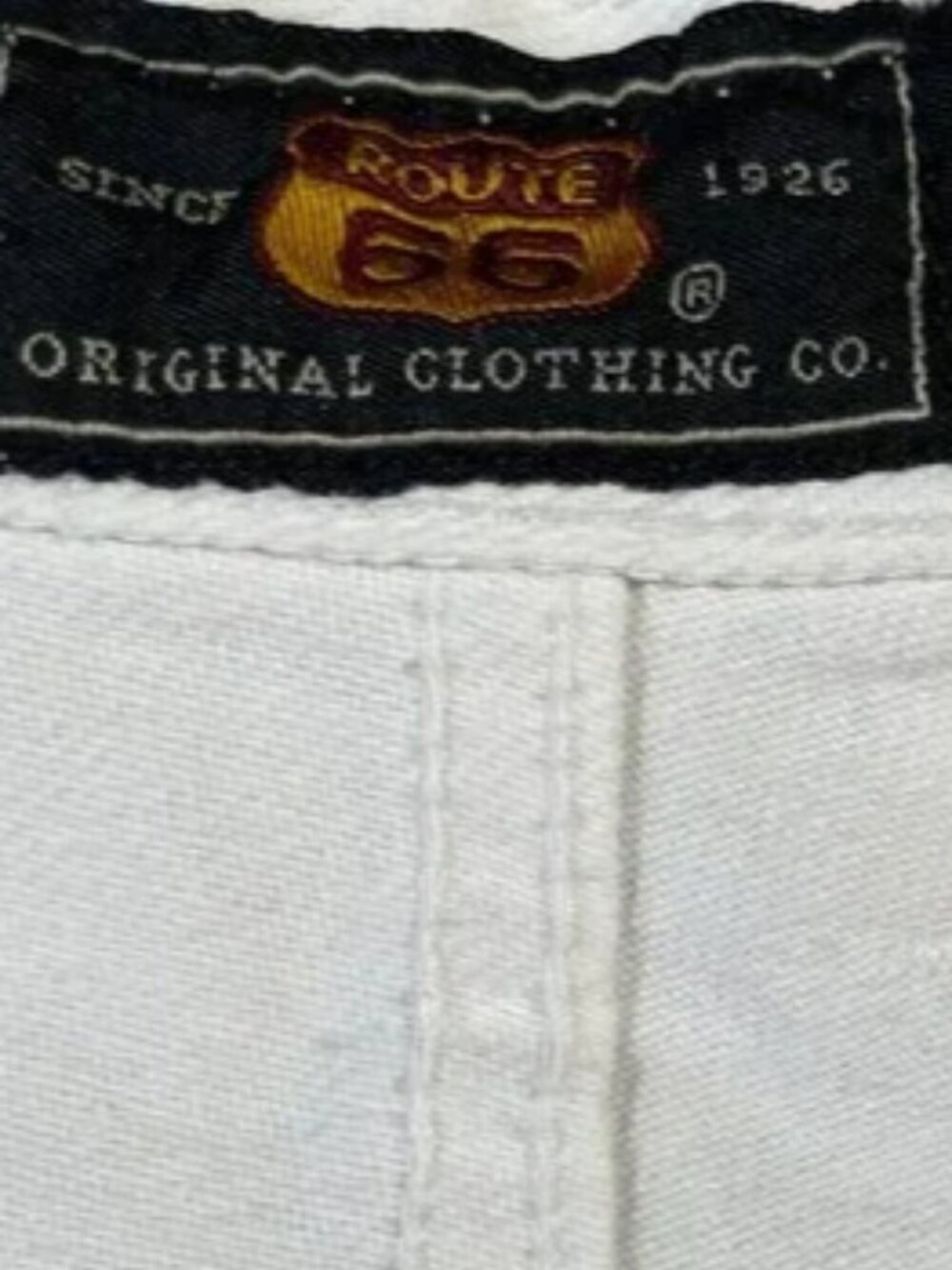 Route 66 Vintage 90s High Waisted Tapered denim Jeans White Heavy Cotton Size 8 - Picture 11 of 13